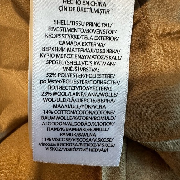 NWOT POLO Ralph Lauren Women Sz16 Wool Blend Camel Belted Open Front Trench Coat - Picture 11 of 16